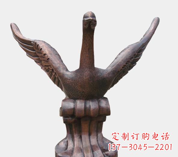 泉州高级锻铜天鹅雕塑