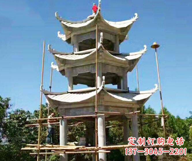 泉州精美古典凉亭石雕