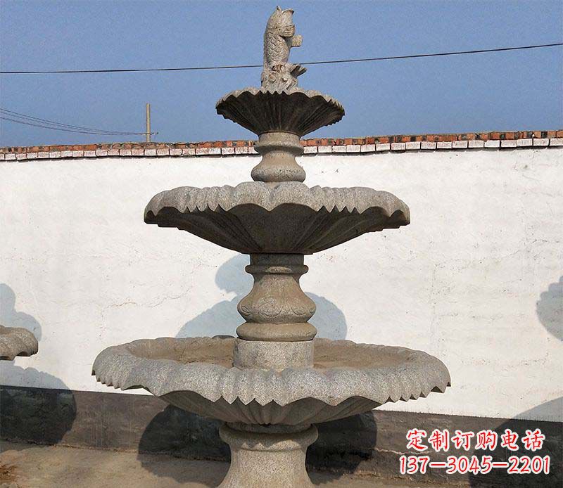 泉州多层石质喷泉雕塑