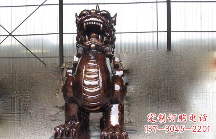 泉州来自古老文化的獬豸铜雕