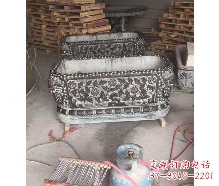 泉州仿古石水缸雕塑