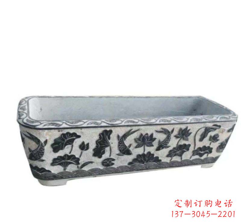 泉州精美水缸石雕