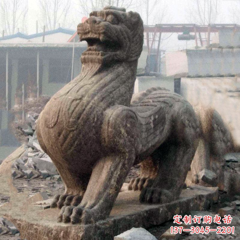 泉州仿古狴犴青石雕塑