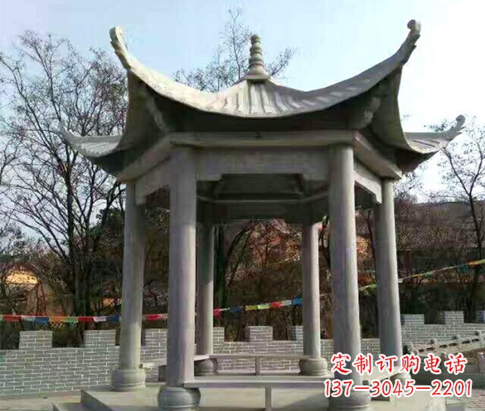 泉州仿古六角凉亭石雕