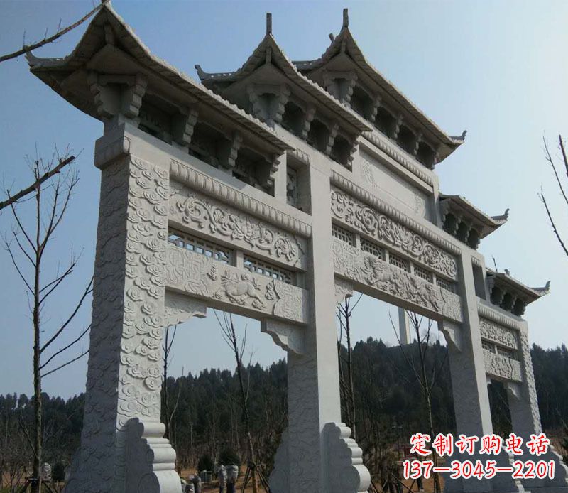 泉州仿古牌坊石雕定制