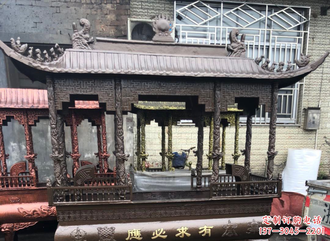 泉州精美仿古铜香炉雕塑