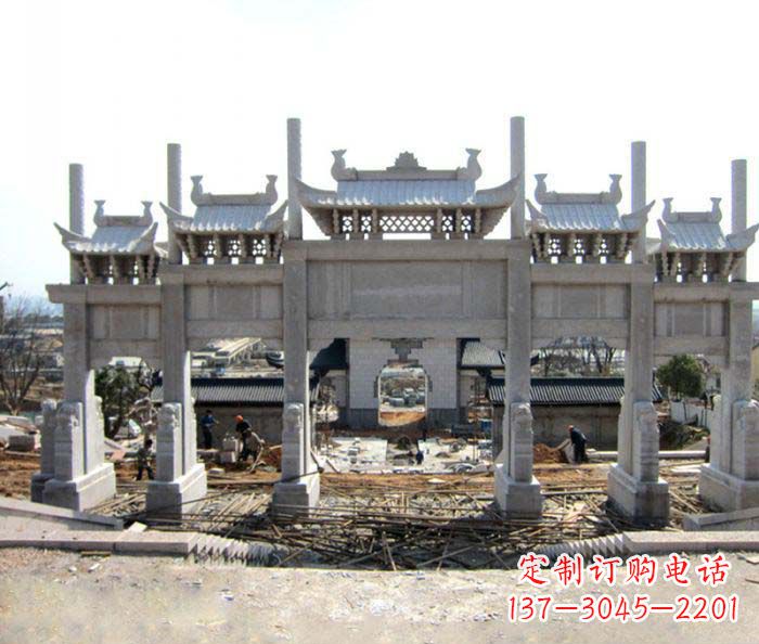 泉州仿古五门石牌坊