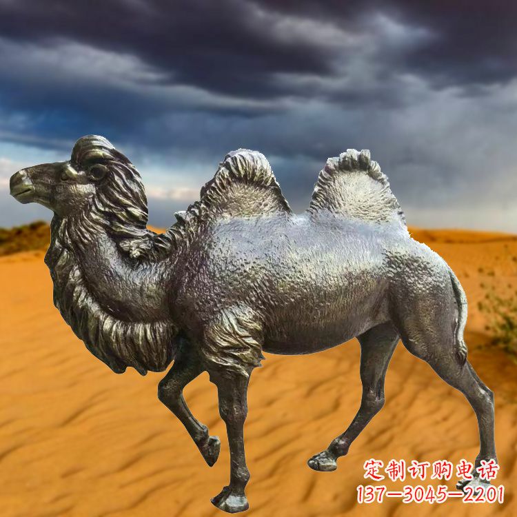 泉州仿铜玻璃钢骆驼雕塑