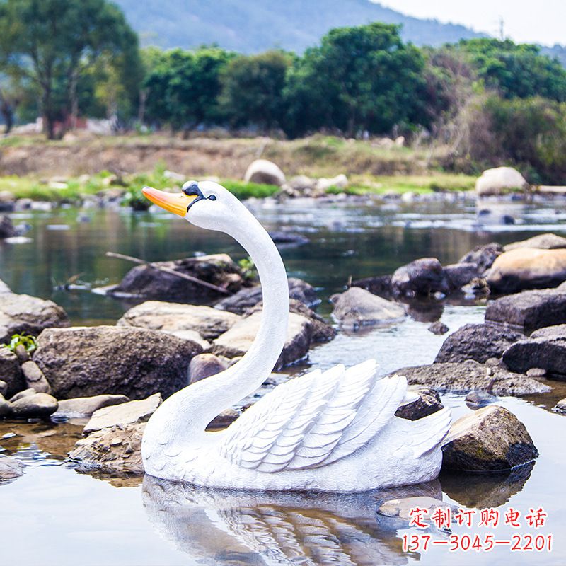 泉州仿真白天鹅仰脖款