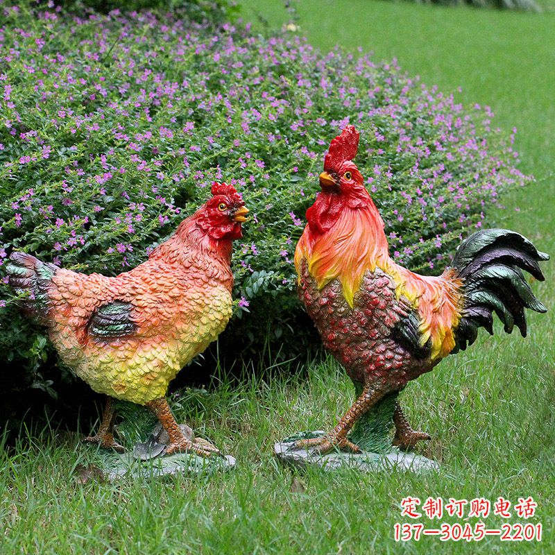 泉州典雅公鸡雕塑