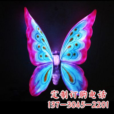 泉州完美粉色蝴蝶雕塑