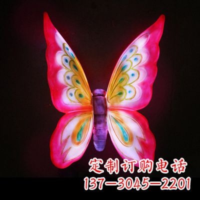 泉州定制发光蝴蝶雕塑