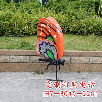 泉州高端红色蝴蝶雕塑