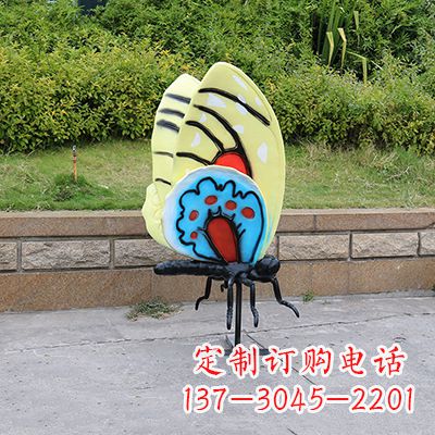 泉州大号黄色蝴蝶雕塑