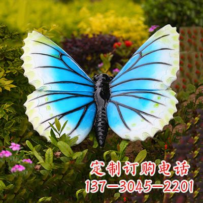 泉州蓝白蝴蝶镶嵌雕塑