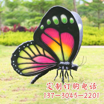泉州仿真蝴蝶_品红色款405x78x110