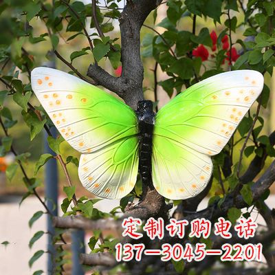 泉州仿真蝴蝶_浅绿色款40x42x13
