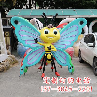 泉州仿真蝴蝶_特大号蓝色款260x60x210