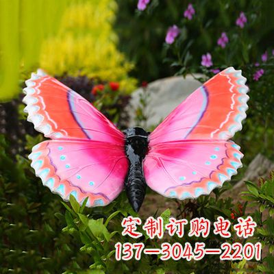 泉州仿真蝴蝶_紫红色款80x68x35