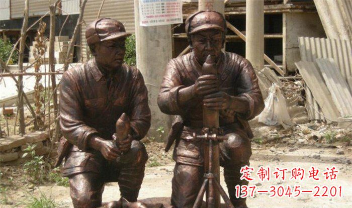 泉州英勇勇士铜雕