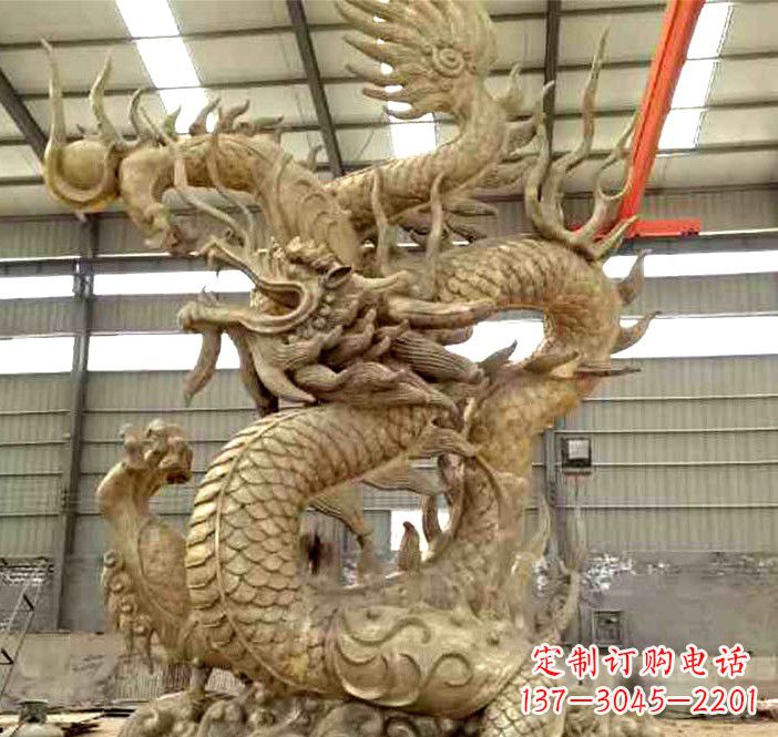 泉州精美铜龙雕塑