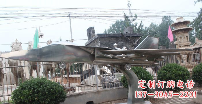 泉州飞机模型不锈钢企业雕塑
