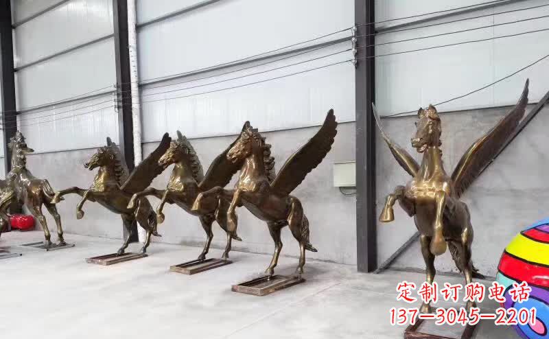 泉州精美绝伦的飞马铜雕