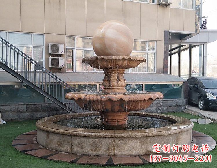 泉州风水球喷泉石雕 (2)