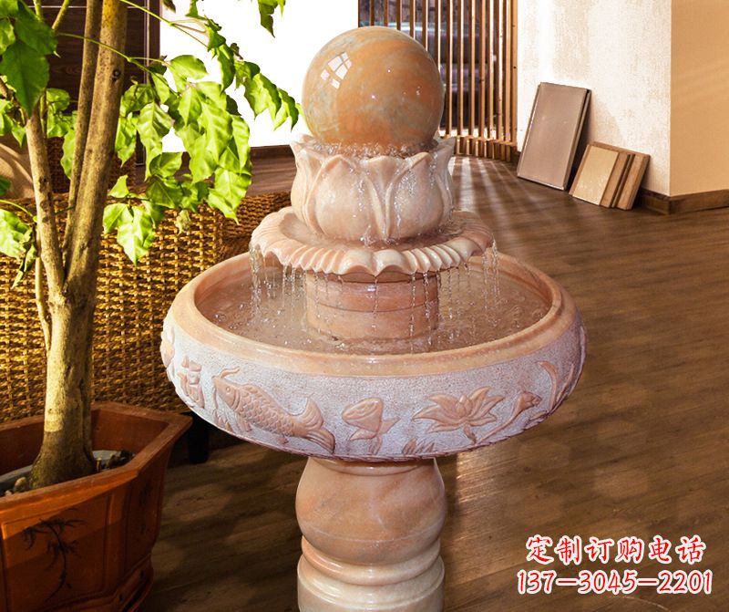 泉州风水球石雕图片