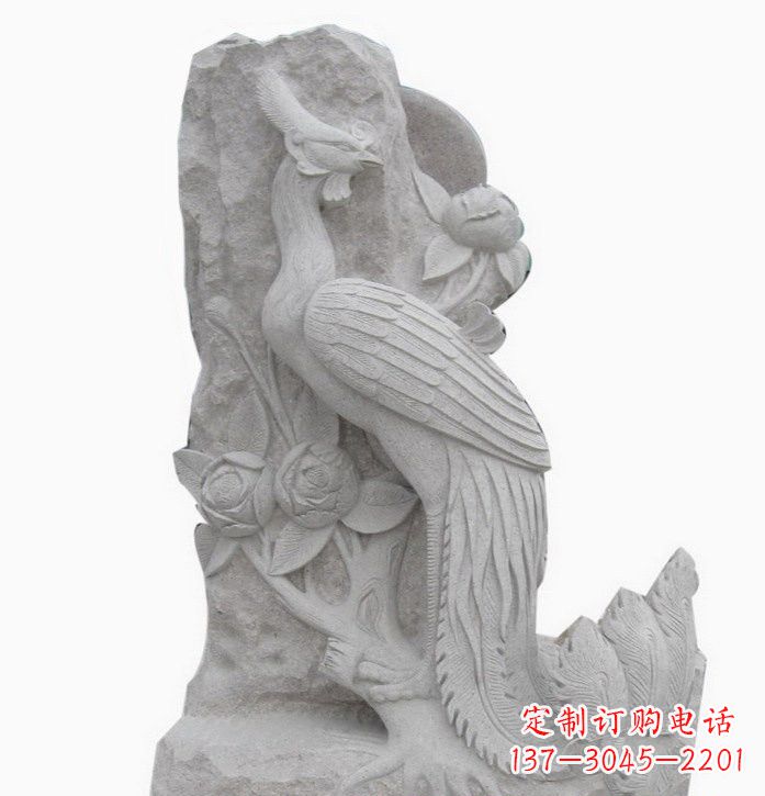 泉州凤凰牡丹石雕222