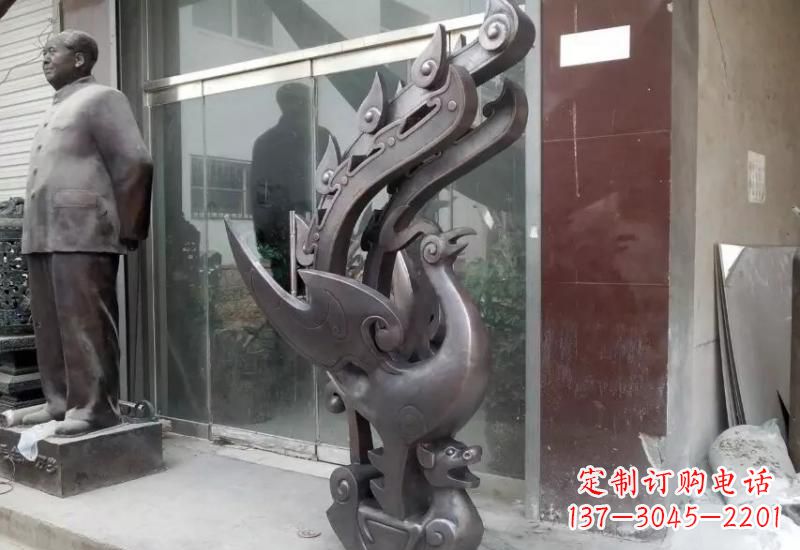 泉州凤凰貔貅铜雕