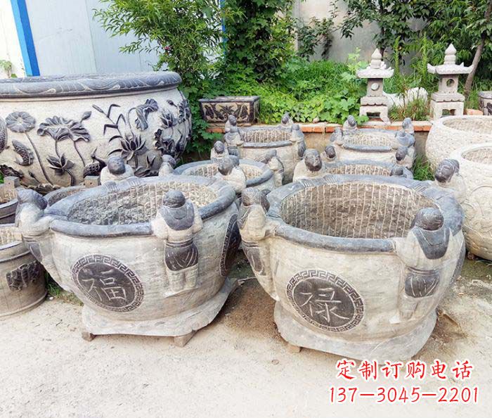 泉州福禄招财石雕水缸