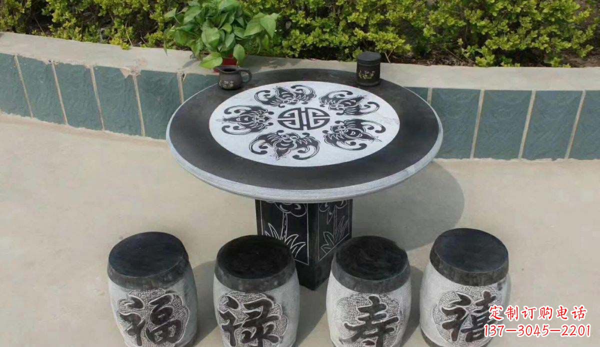 泉州传统工艺福禄寿喜雕塑