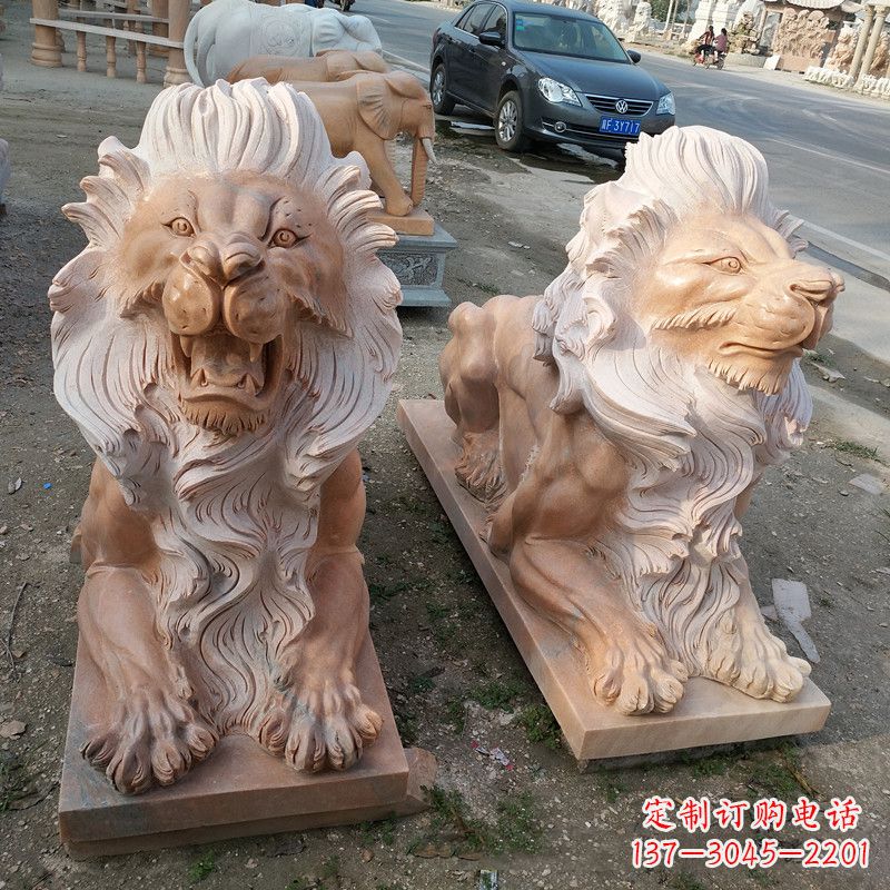 泉州港币狮子爬狮雕塑