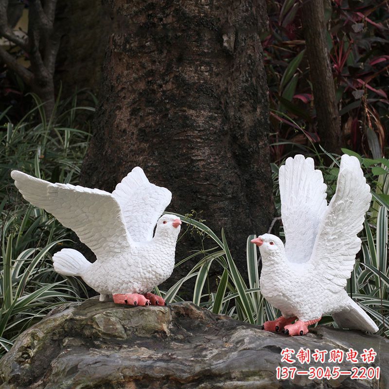 泉州精美的鸽子抽象雕塑