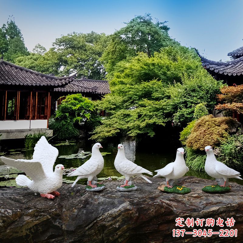 泉州令人惊艳的鸽子雕塑