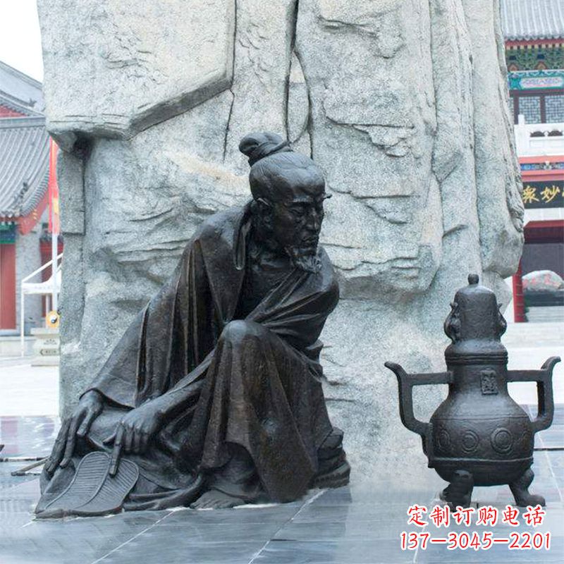 泉州中国医史传承葛洪炼丹情景雕塑