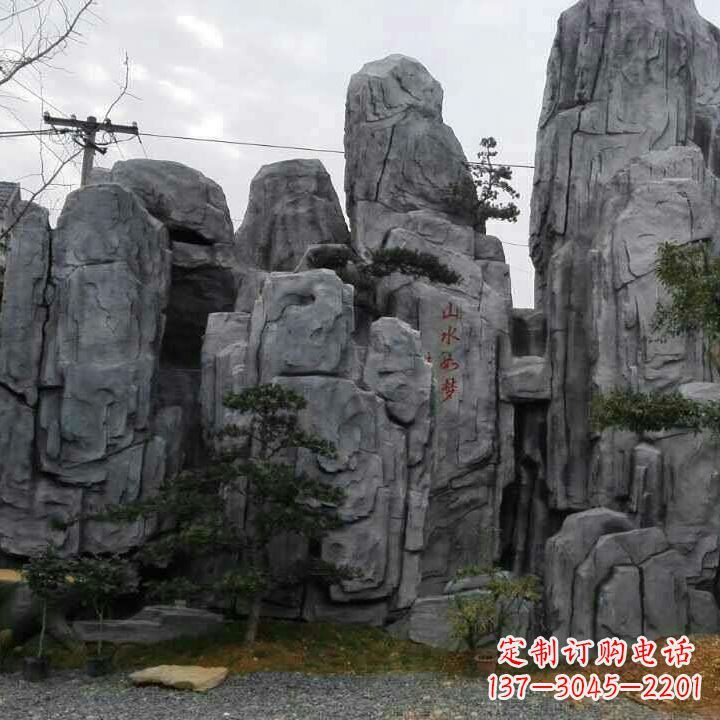 泉州公园GRC塑石假山塑石