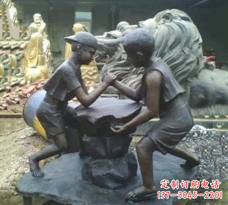泉州非凡童趣,精致儿童铜雕
