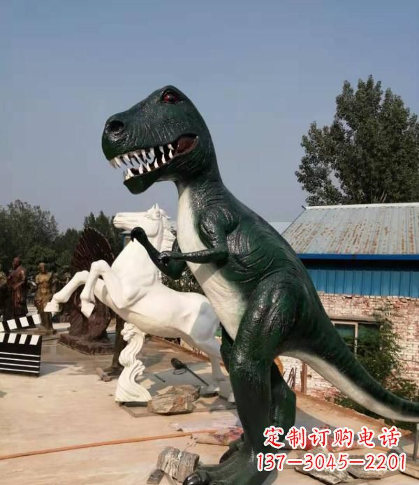 泉州公园玻璃钢仿真恐龙雕塑