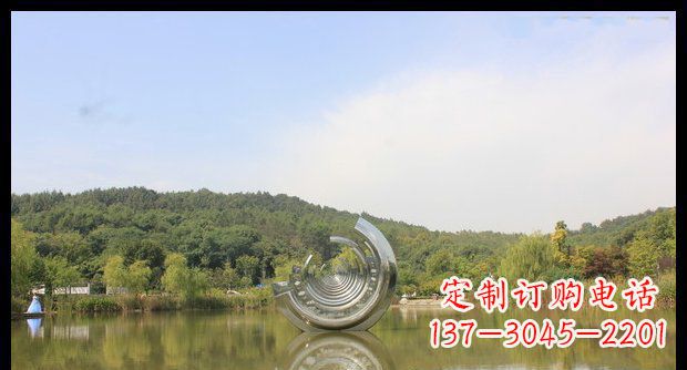 泉州不锈钢圆环景观雕塑