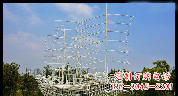 泉州唯美不锈钢帆船雕塑