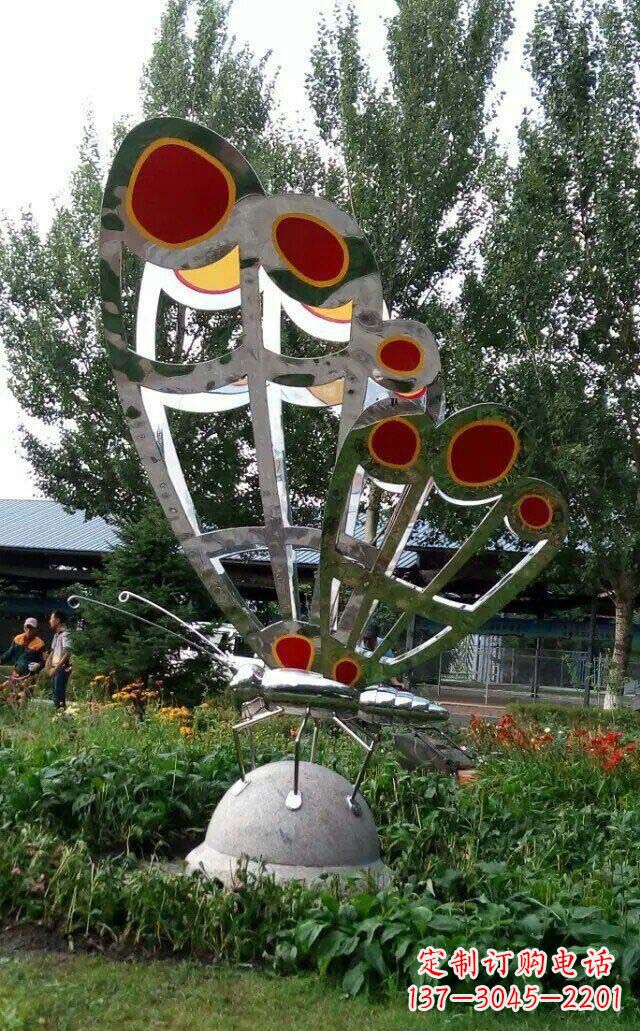 泉州现代艺术不锈钢蝴蝶雕塑