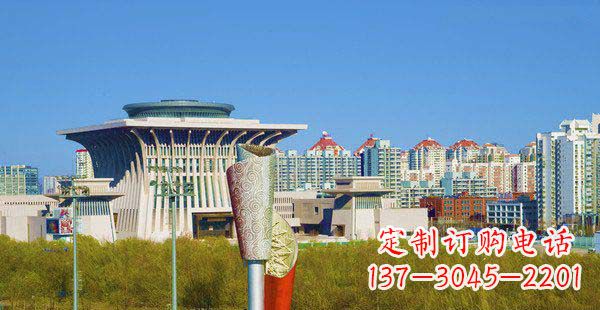 泉州高端特色不锈钢抽象火炬雕塑