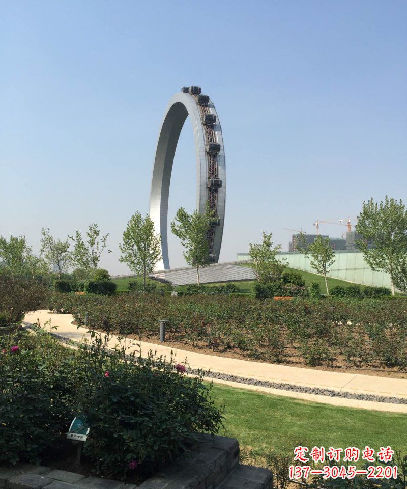 泉州精美摩天轮不锈钢抽象雕塑