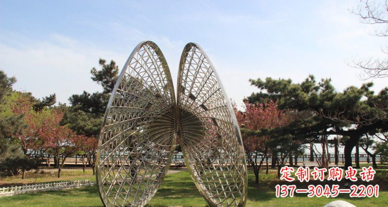 泉州做工细腻的不锈钢抽象雕刻扇贝雕塑