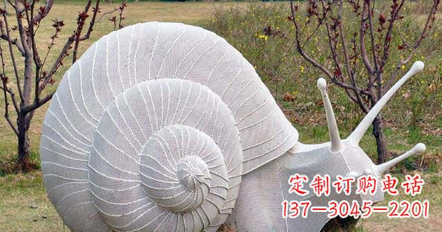 泉州公园不锈钢抽象蜗牛雕塑