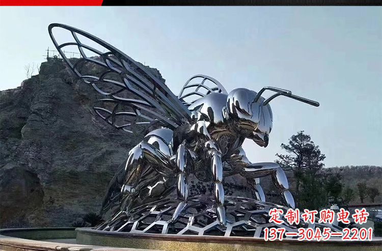 泉州优雅活泼的不锈钢大型蚂蚁雕塑