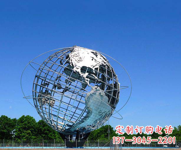 泉州不锈钢地球仪摆件雕塑