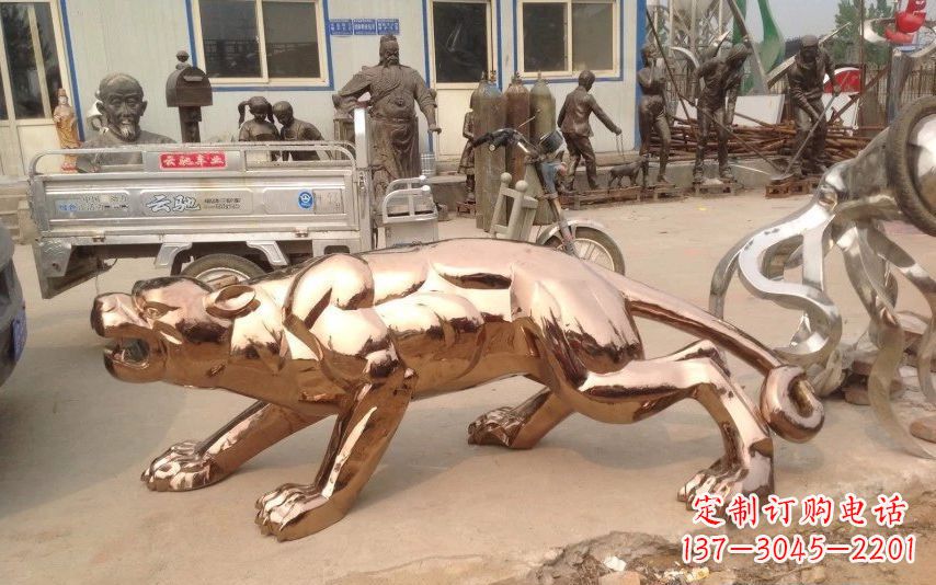 泉州中领雕塑出品不锈钢动物雕塑